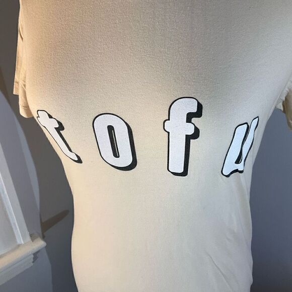 TOFU TShirt. Cream. XL. Supersoft! - Picture 4 of 6
